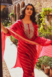 Anni Designer Women'S Cotton Blend Printed Straight Kurta And Pant With Dupatta (Doremi-Pink-Nw Small),Pink,S,,,