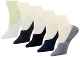 Pinkit 5 Pair Unisex Plain Cotton No Show Loafer SocksWith Silicon Gel(ColorBlack,Blue,White,Light Grey,Dark Grey)