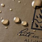 Rite In The Rain Weatherproof Hard Cover Notebook, 4.25 X 6.75, Tan Cover, Universal Pattern (No. 970Tf-M)