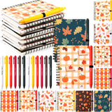 Resurhang 24 Sets Fall Gifts Bulk Notebooks with Pens, Classic