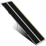 WHALEMOTOR Portable Wheelchair Ramp 10FT, Anti-Slip Aluminum Folding Portable Ramp, Wheelchair Ramps for Home, Weight Capacity U