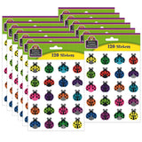 Teacher Created Resources? Colorful Ladybugs Stickers, 120 Per Pack, 12 Packs