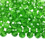 Jmassyang 100 Pieces 8mm Faceted Round Crystal Glass Beads Spacer Beads for Jewelry Making, Bracelets Necklaces Earrings Wind Ch