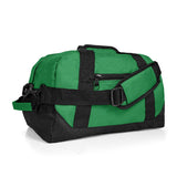 Dalix 14 Small Duffle Bag Two Toned Gym Travel Bag in Dark Green