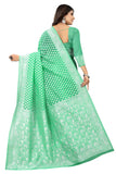 Sugathari Womens Banarasi Saree Pure Kanjivaram Silk Saree Soft New Ladies 2023 Design Wear Pattu Sarees Latest Cotton Party Sari Collections With Blouse Piece For Wedding Sadi (Sam Pari-155 Green)