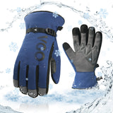 Vgo... -20?/-4F Waterproof Winter Work Gloves Cold Weather Waterproof Work Gloves Waterproof Insulated Gloves(1 Pair,M,Blue,SL77