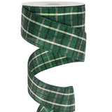 MEEDEE Black and White Wired Ribbon 2.5 Inch Christmas Plaid Ribbon 25 Yards Buffalo Plaid Ribbon Bulk Black and White Gingham R