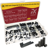 Grub Set Screw Assortment Kit (240pc Cup (SAE) - Black)