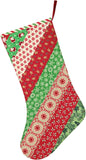 June Tailor Quilt As You Go Holiday Striped Stocking -- 1/Pack, Off White