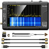 SeeSii TinySA Ultra+ ZS406 Spectrum Analyzer, 4.0 Inch 100kHz to 5.4GHz Handheld Tiny Frequency Analyzer with 32Gb Card, 2-in-1