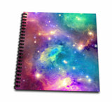 3dRose db_112155_2 Colorful GalaxyMemory Book, 12 by 12