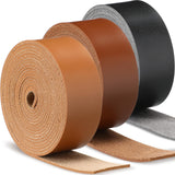 SilTriangle 3 Rolls Leather Straps for Crafts Single Sided Faux Leather Strips 2 mm Thickness 78.7 Inches Long for DIY Art Craft