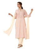 Libas Women'S Pure Cotton Kurta Sets (99309_Off White_M)
