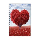 Escaper Love Heart Tree Forest Diary (A5 Size 8.5 X 5.5 Inches 160 Pages Ruled), Spiral Notebook, Notepad For Writing Note