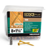 Deck Plus 48412 Wood Screws #8 x 15/8, Tan, 5lb Box