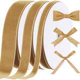Yilloog 3/8 1 2 90 Yards Christmas Velvet Ribbon Vintage Satin Fabric Velvet Ribbon Roll for Christmas Tree Ornaments Deco