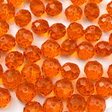 Jmassyang 600PCS 4mm Crystal Glass Beads Faceted Briolette Beads with Hole Loose Spacer Beads for DIY Jewelry Making Bracelets N