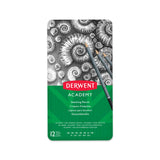 Derwent Academy Sketching Pencils Tin, 6B-5H (Set Of 12)