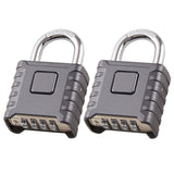 2 Pack disecu Heavy Duty 4 Digit Combination Lock, One Touch Unlocking, Anti-Error Feature, High Security Waterproof Large Outdo