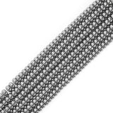39CM/15.3Inches 5x8 mm Natural Black Hematite Gemstone Spacer Beads Strand Crystal Abacus Beads for Jewelry Making Bracelets Nec