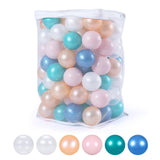 Heopeis Ball Pit Balls Pack of 100 - New 6 Pearl Colors Phthalate Free BPA Free Crush Proof Plastic Balls for Toddlers 1-5 Play