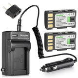 Kastar BN-VF808 Battery (2-Pack) and Charger Kit for JVC BN-VF808, BN-VF808U, BN-VF815, BN-VF815U, BN-VF823, BN-VF823U and JVC M