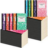 Fainne 100 Pcs A5 Composition Notebook Bulk College Ruled, 10 Color