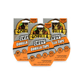 Gorilla Crystal Clear Duct Tape, 1.88 x 9 yd, Clear, (Pack of 3)