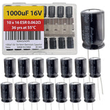 1000uF 16V 10x16mm Rubycon Electrolytic Capacitor Low ESR 0.062O Long Life 36yrs at 55 Degree C mfd mircofarad Micro Farad Radia