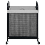 STO STO Laundry Hamper 2 Section, 100L Rolling Laundry Sorter Cart with Removable and Washable Liner Bag, Rolling Clothes Hamper