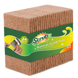 SCRUBIT Natural Scouring Pads (24 Pack) Eco Friendly Scrubbing Pads for Kitchen Cleaning, Dishes, and Pots NonScratch Kitch