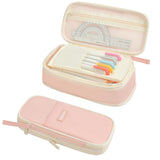 YOKUMA Pencil Case Cute Pencil Pouch for Girls Big Capacity Pen Bag Box, Kawaii Aesthetic College School Supplies for Student Te