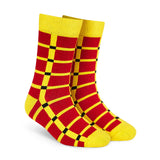 Dynamocks MenS And WomenS Combed Cotton Crew Length Socks (Pack Of 1, Multicolour, Free Size) (Dashing)