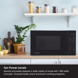 Magic Chef Countertop Microwave Oven, Standard Microwave For Kitchen Spaces, 1,000 Watts, 1.1 Cubic Feet, Black