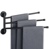 Alise Swivel Towel Rack,Folding 3 Arms Hand Towel Bars Towel Hanger for Bathroom,Wall Mount Drying Racks for Laundry,SUS304 Stai