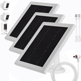 Ring Camera Solar Panel Charger,5W Solar Charger Compatible with Ring Spotlight Cam Stick Up Cam Battery Outdoor Wireless Survei