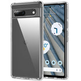 HOOMIL for Google Pixel 7A Case, Non-Yellowing, Drop Protection, Anti-Scratch, Transparent Hard Back Phone Cover - Crystal Clear