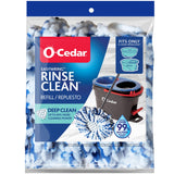 OCedar RinseClean Deep Clean Spin Mop Head Replacement | Machine Washable | Reusable | Microfiber Refill | 40% More Cleaning Po