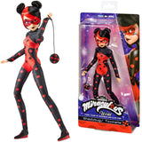 Bandai - Miraculous - Shadybug Doll 26 cm - Movable Fashion Doll Alternative Version of Ladybug from Miraculous World Paris - Of