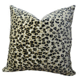 Plutus Brands Plutus Cheeta Handmade Throw Pillow, 24 X 24, Taupe/Black