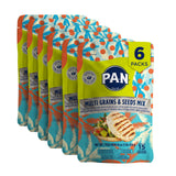 P.A.N. Multi Grains & Seeds Mix - White Corn Meal - Harina Pan Venezolana Pre-cooked Gluten Free Flour with Chia, Sesame & Quino