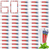 Dimsile 60 Pcs Mini Toothpaste Bulk Regular Clean Mint Toothpaste for Bad Breath, Helps Freshens Breath, Whitens Teeth Travel Si