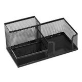 Leviatan Desk Organizer | Metal Desk Organizer | Office Pen Holder | Desk Organizer with Mesh Note Holder | 205 x 103 x 98 mm |