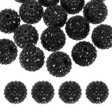 PATIKIL 20mm Resin Rhinestone Beads for Beadable Pen, 20 Pack Ball Disco Sparkly Chunk Round Bubblegum Beads for Beadable Keycha