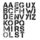 Dritz 15523 Ironon Letters, Soft Flex, Distressed, 3Inch, Black (5Sheets)