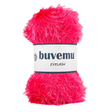 Buvemu Eyelash Fun Fur Yarn 100 Gram (3.53 Ounces) 175 Yards (160 Meters) (Fuchsia)