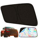Chislimal Windshield Sun Shade Custom Fit for Dodge RAM 1500(2019-2025),Front Windshield Shade Heavy Duty Fabric with Strong Met