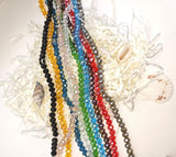 8mm Glass Beads Faceted Glass Bead Colorful Crystal Loose Beads for Jewelry Making DIY(600)