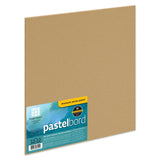 Ampersand Art Supply Pastel Painting Panel: Museum Series Pastelbord, 12 x 12, Sand, 1/8 Inch Flat Profile