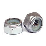 MonsterBolts - #10-24 Nylon Insert Hex Lock Nuts, Stainless Steel, 10 Pack